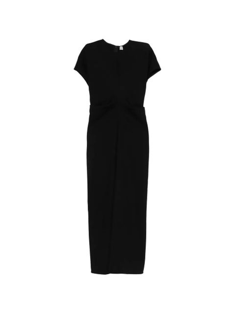 TOTEME short-sleeve midi dress - Black
