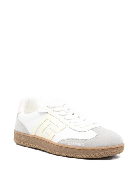 Balmain Swan leather sneakers - White - zdjęcie produktu nr 2