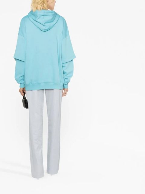 ROTATE BIRGER CHRISTENSEN logo-print hoodie - Blue