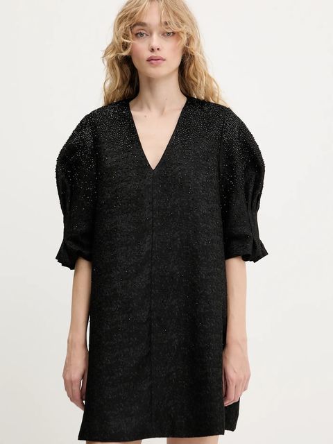 Stine Goya sukienka kolor czarny mini oversize SG-PF25-D128-2379 - zdjęcie produktu nr 1