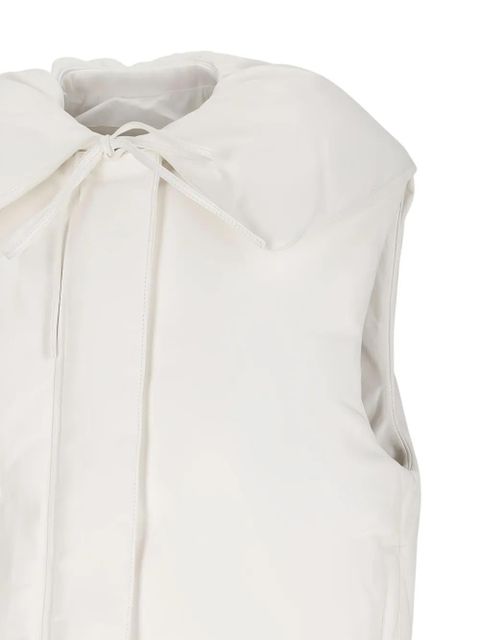 Jil Sander leather gilet - White