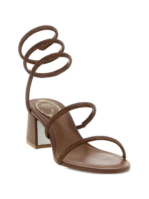 René Caovilla Cleo coiled-strap leather sandals - Brown - zdjęcie produktu nr 2
