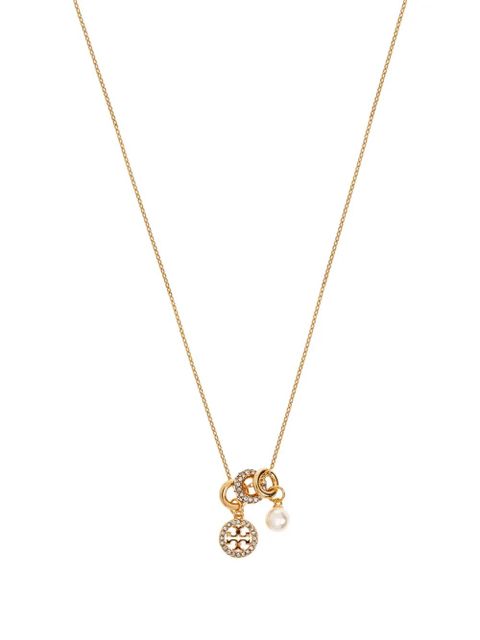 Tory Burch Icon Pavé Charm Pendant necklace - Gold