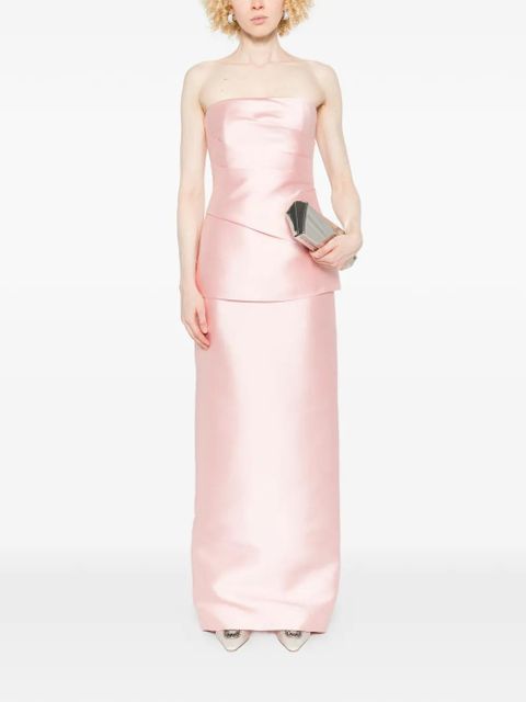Solace London Lucille draped strapless maxi dress - Pink - zdjęcie produktu nr 2