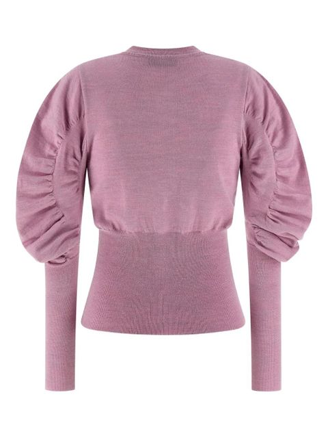 Vivienne Westwood Eli logo-embroidered draped cardigan - Pink - zdjęcie produktu nr 2