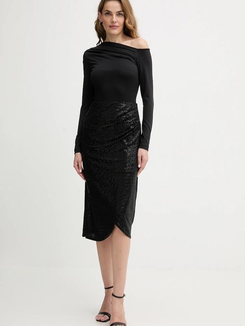 Guess longsleeve ANITA damski kolor czarny W5BP08 K1492 - zdjęcie produktu nr 2