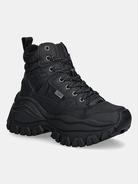 Buffalo sneakersy Lola Lace Up Com Hi damskie kolor czarny na platformie 1631066-BLK