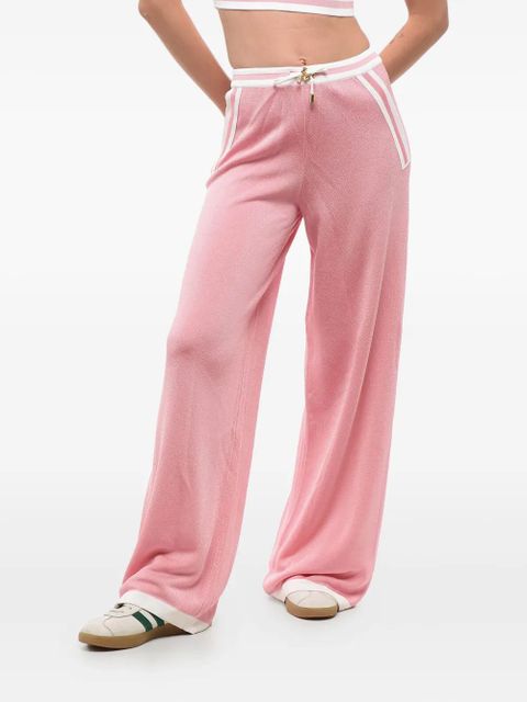 Balmain side-stripe elastic-waistband trousers - Pink - zdjęcie produktu nr 1