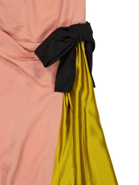 Valentino Garavani draped bow-detail dress - Pink