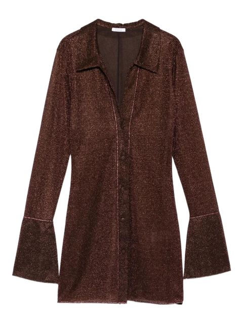 Oséree long-sleeve mini dress - Brown - zdjęcie produktu nr 1