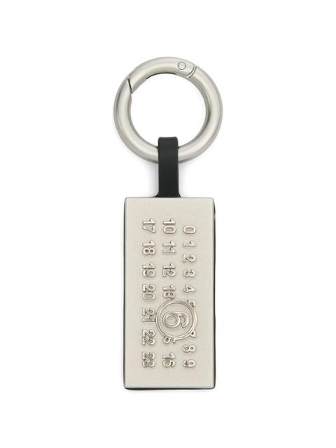 MM6 Maison Margiela Numeric tag keyring - Silver - zdjęcie produktu nr 1