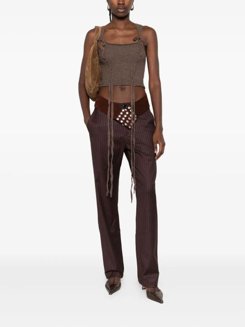 Gimaguas pinstripe trousers - Brown