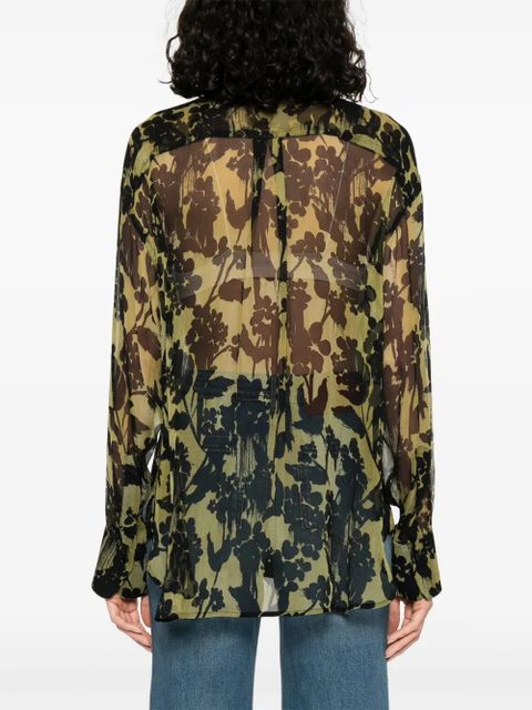 Victoria Beckham silk shirt - Green