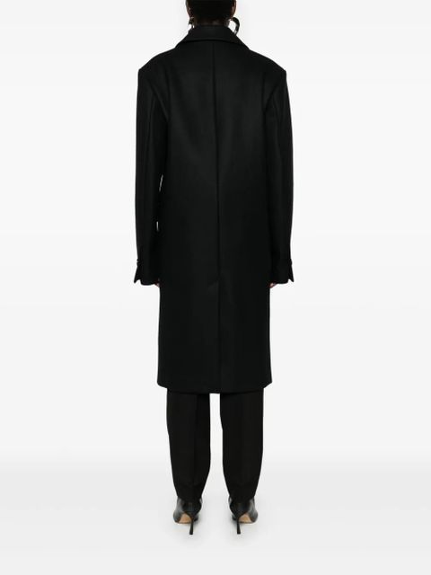 TOTEME Broad midi coat - Black