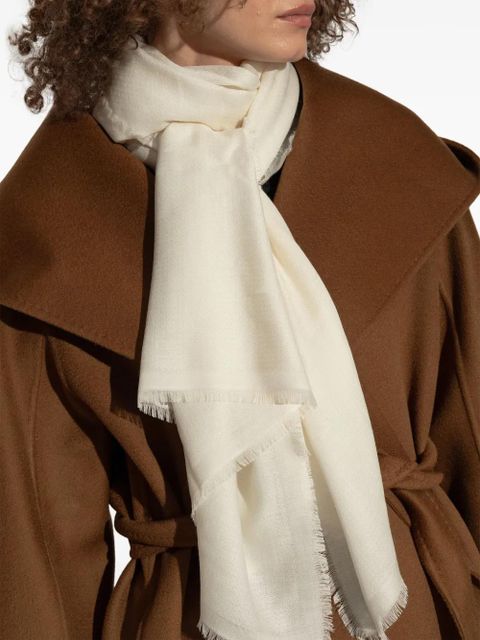 Max Mara Curvone scarf - White