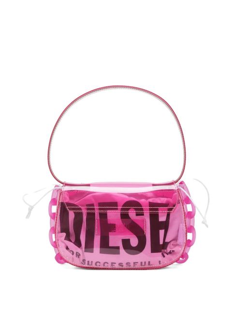 Diesel 1DR chain-detail shoulder bag - White