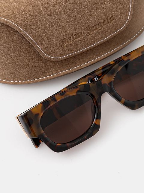 Palm Angels okulary przeciwsłoneczne kolor brązowy PERI089_516064