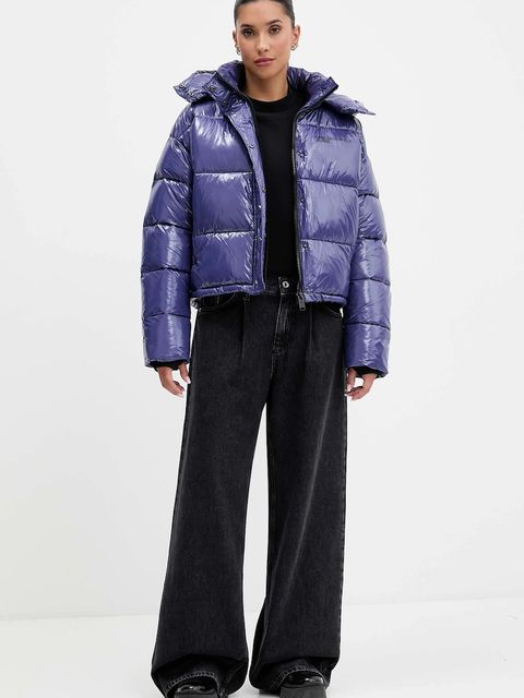 Karl Lagerfeld Jeans kurtka kolor fioletowy zimowa A4W15022 - zdjęcie produktu nr 2