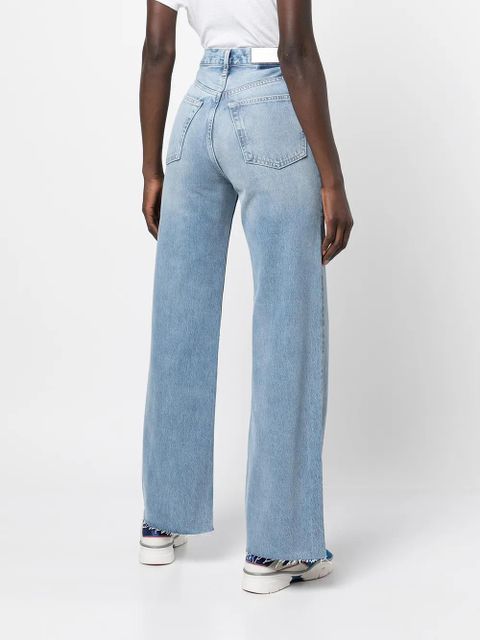 RE/DONE 70s Ultra high-rise wide-leg jeans - Blue