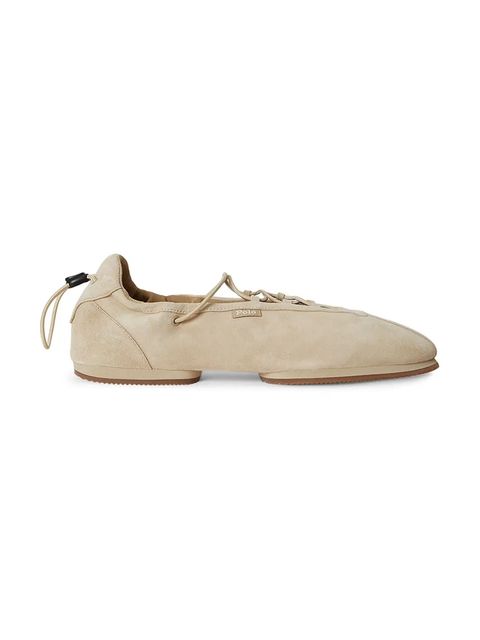 Polo Ralph Lauren baleriny zamszowe Ballerina Lace Up - zdjęcie produktu nr 2