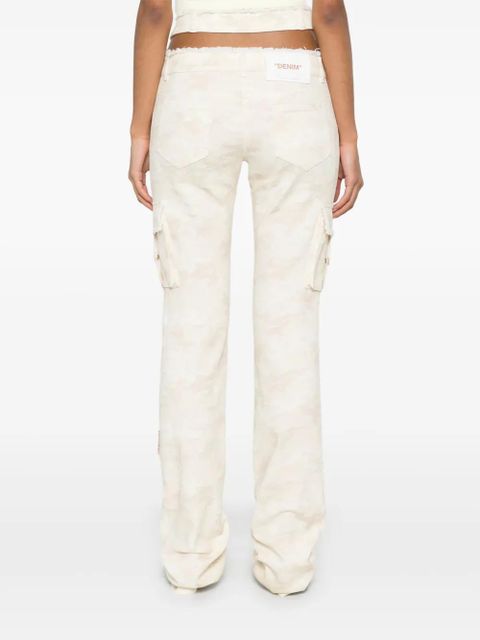Off-White belted camouflage-pattern trousers - Neutrals