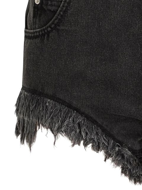 ISABEL MARANT Eneidao frayed shorts - Black - zdjęcie produktu nr 2