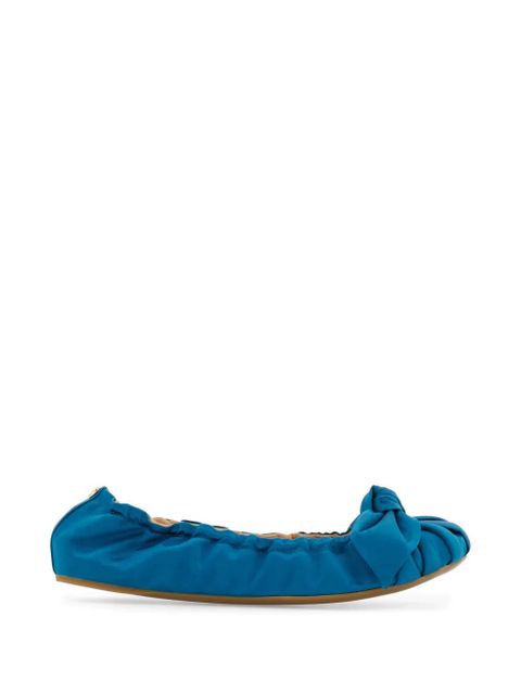 Ferragamo bow embellished ballet flats - Blue - zdjęcie produktu nr 1