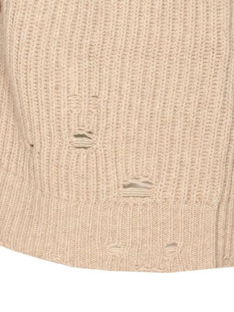 MM6 Maison Margiela high-neck zip-front top - Neutrals