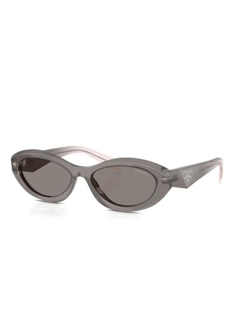 Prada Eyewear Symbole oval-frame sunglasses - Grey