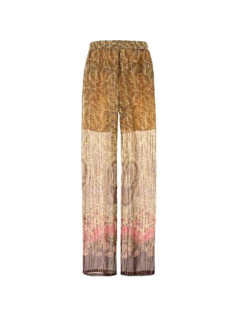Valentino Garavani printed palazzo pants - Brown - zdjęcie produktu nr 1
