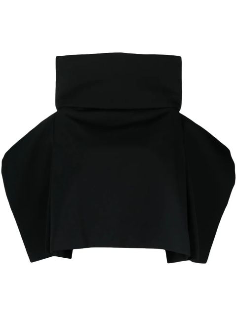 Comme Des Garçons draped wool cape - Black - zdjęcie produktu nr 1