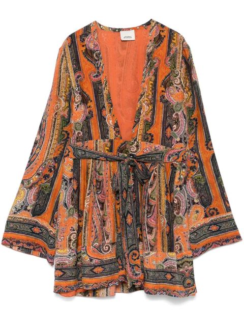 ISABEL MARANT Morgane mini dress - Orange - zdjęcie produktu nr 1