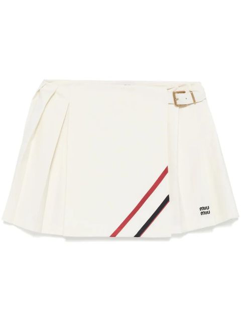 Miu Miu pleated mini skirt - Neutrals - zdjęcie produktu nr 1