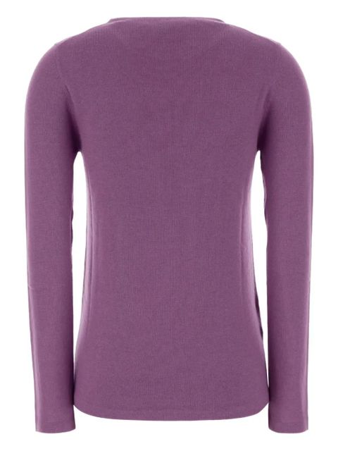 Miu Miu logo-detail sweater - Purple - zdjęcie produktu nr 2