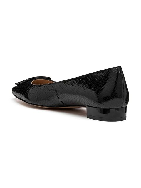 Geox baleriny skórzane D GISELDA15 kolor czarny D56YUA 0KYHH C9999