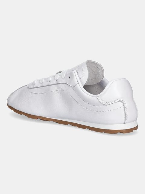 Tommy Hilfiger sneakersy skórzane TH LOW PROFILE RUNNER damskie kolor biały FW0FW08951