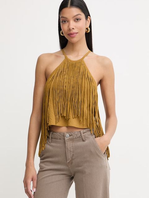 Pinko bluzka halter damska z wiskozą - zdjęcie produktu nr 1