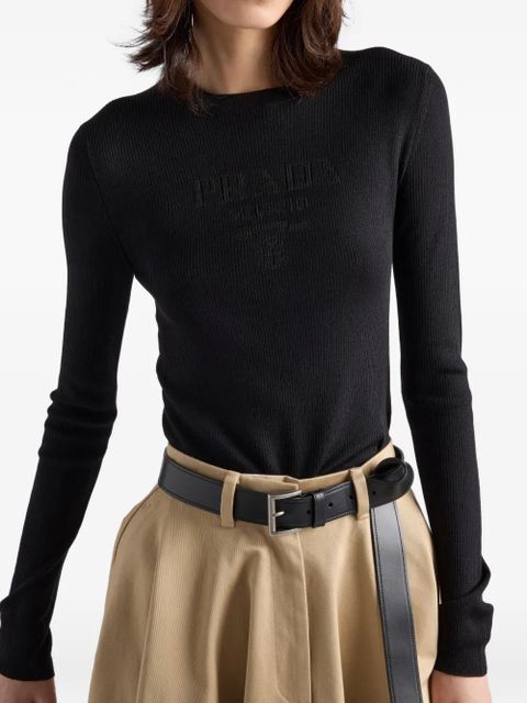 Prada crew-neck sweater - Black