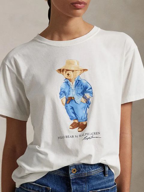 Polo Ralph Lauren t-shirt bawełniany damski kolor biały 211959104