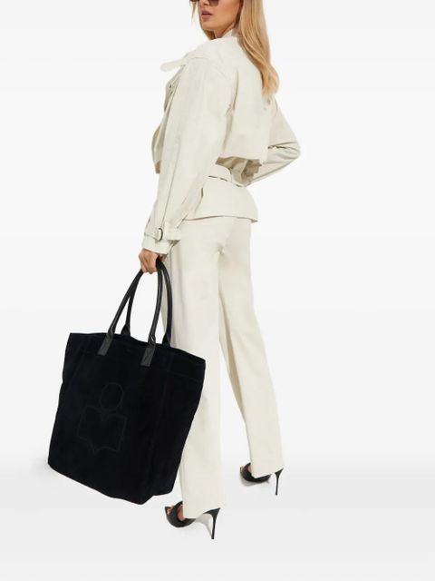 ISABEL MARANT Glatiny high-rise trousers - Neutrals