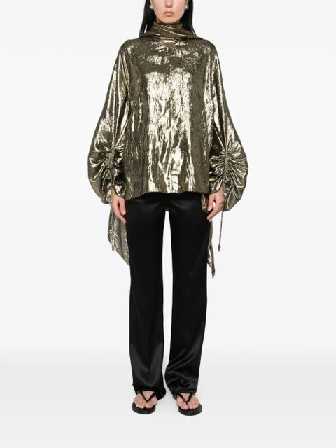 Lanvin button asymmetric top - Gold