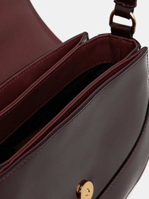 Pollini torebka skórzana kolor bordowy PC4403PP0N QB1