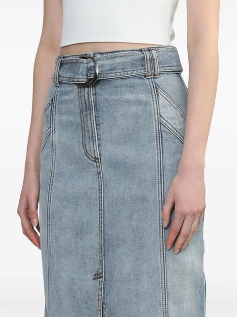 Aje two-tone midi denim skirt - Blue