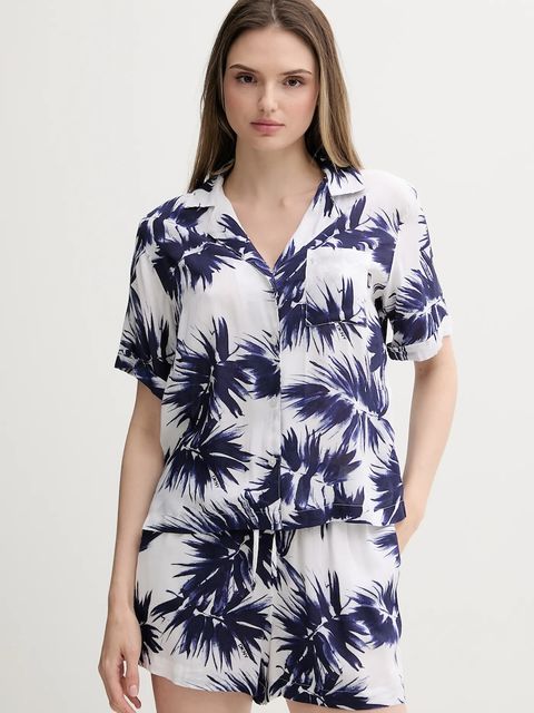 Dkny piżama damska kolor granatowy YI90052