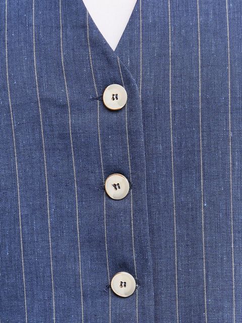 La Petite Française kamizelka z domieszką lnu GWEN