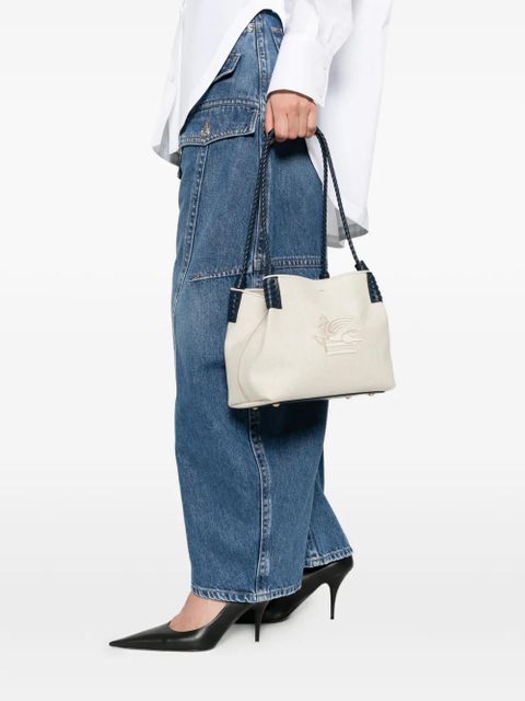 ETRO logo braided shoulder bag - Neutrals - zdjęcie produktu nr 2