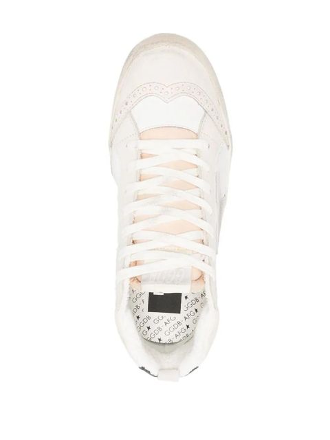 Golden Goose Mid Star "Light Grey/Gold" sneakers - White