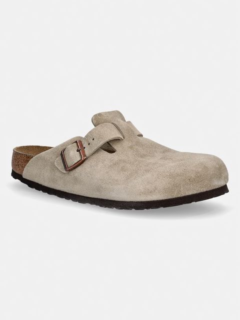 Birkenstock klapki męskie zamszowe Boston - zdjęcie produktu nr 1