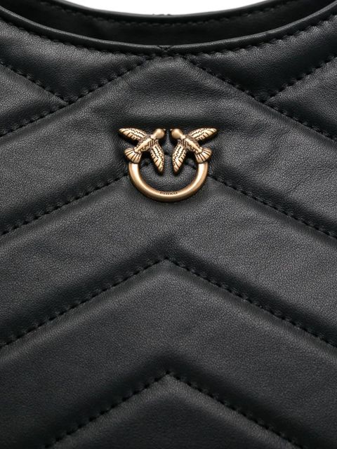 PINKO chevron-quilted tote bag - Black