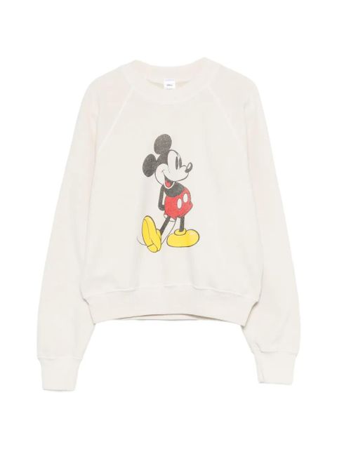 RE/DONE x Disney graphic-print crew-neck sweatshirt - Neutrals - zdjęcie produktu nr 1
